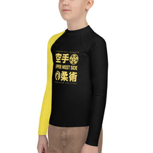 Load image into Gallery viewer, Youth Rash Guard - Ranked - Yellow Belt