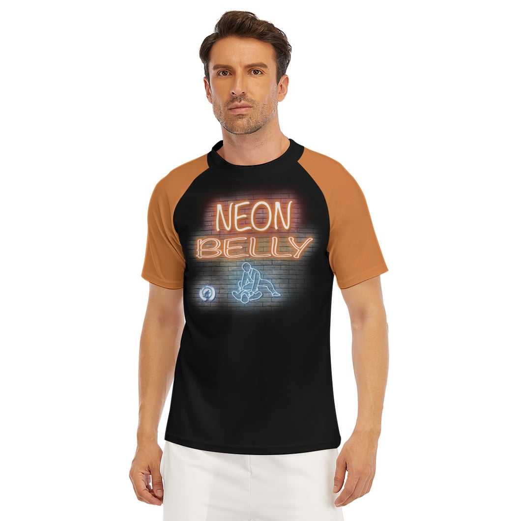 Adult short sleeve rash guard (Neon Belly)