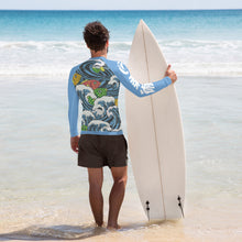 Load image into Gallery viewer, Men's Long Sleeve Rash Guard - Waves