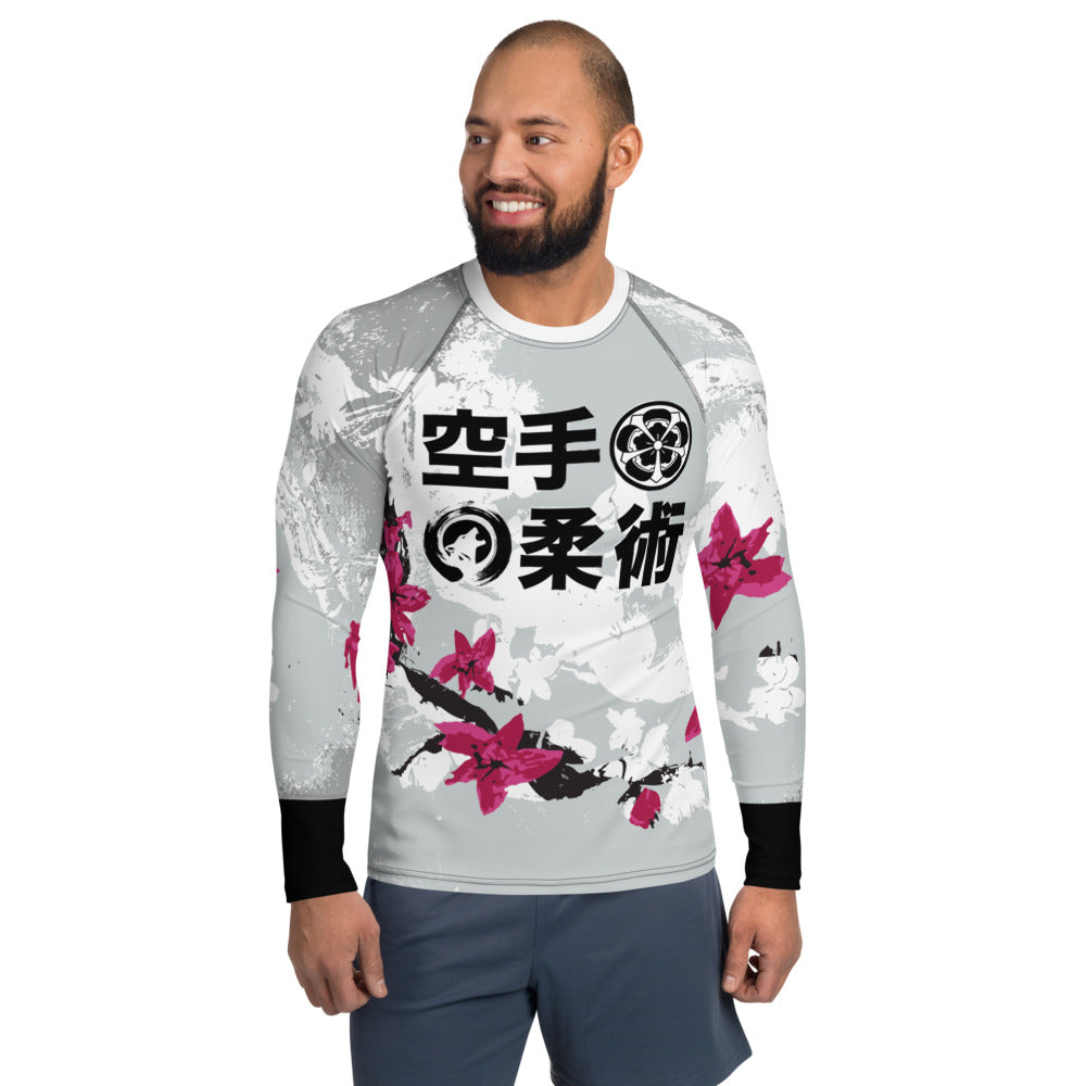 Men's Long Sleeve Rash Guard - Cherry Blossom – UWS Kenshikai Karate & BJJ