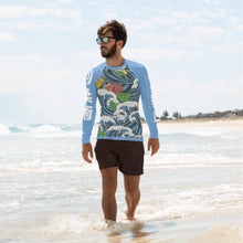 Load image into Gallery viewer, Men&#39;s Long Sleeve Rash Guard - Waves
