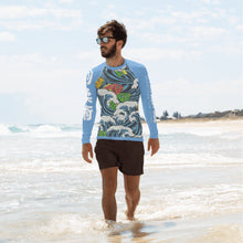 Load image into Gallery viewer, Men's Long Sleeve Rash Guard - Waves