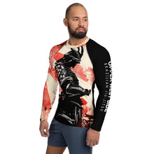 Load image into Gallery viewer, Men's Long Sleeve Rash Guard - Red Samurai