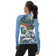 Load image into Gallery viewer, Women's Long Sleeve Rash Guard - Waves
