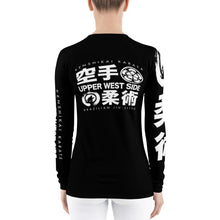 Load image into Gallery viewer, Women's Long Sleeve Rash Guard - B/W Samurai