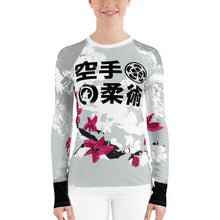 Load image into Gallery viewer, Women's Long Sleeve Rash Guard - Cherry Blossom