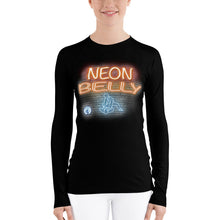Load image into Gallery viewer, Women's Long Sleeve Rash Guard - "Neon Belly"