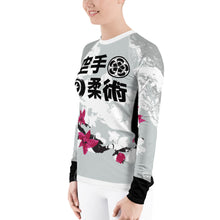 Load image into Gallery viewer, Women's Long Sleeve Rash Guard - Cherry Blossom