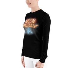 Load image into Gallery viewer, Women's Long Sleeve Rash Guard - "Neon Belly"