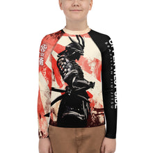 Load image into Gallery viewer, Kid's Rash Guard - "Red Samurai"
