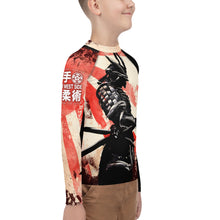 Load image into Gallery viewer, Kid's Rash Guard - "Red Samurai"