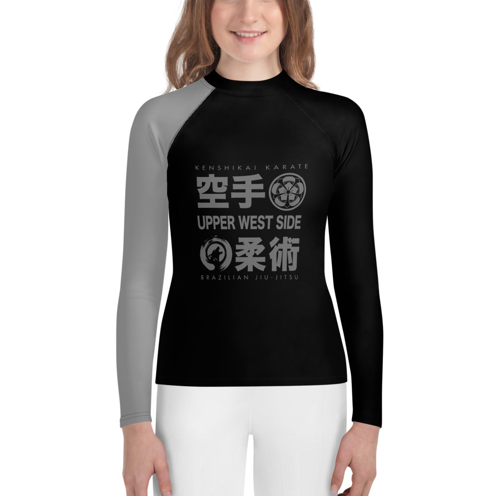 Youth Rash Guard - Ranked - Grey Belt