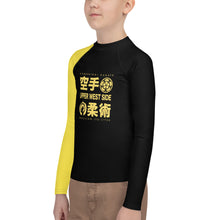 Load image into Gallery viewer, Youth Rash Guard - Ranked - Yellow Belt
