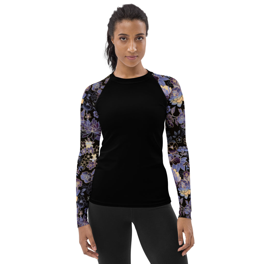 Women's Rash Guard (Flower Sleeves)